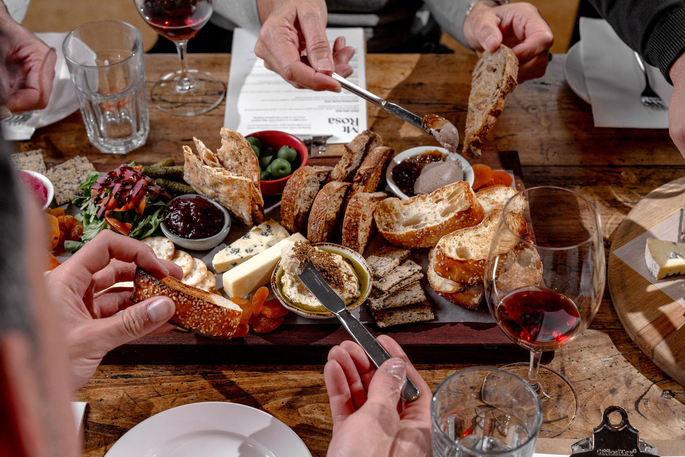 A Mt Rosa Valley Platter to share with wines