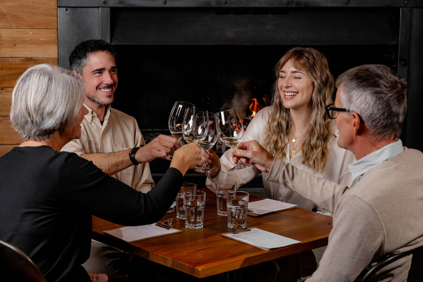 A group enjoying a tasting at Mt Rosa Cellar Door